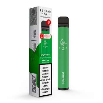 ELF Bar Einweg E-Zigarette Spearmint - 20mg/ml ca. 600 Züge